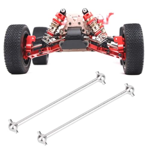 RC Antriebswelle, 2 Stück 63mm/2,5 Zoll RC Car Metall Zentralantriebswelle Metall Hundeknochen Antriebswelle Autoteile Zubehör RC Antriebswellen für WLtoys 144001 1/14 RC Auto Ferngesteuertes Modell RC Antriebswelle, 2 Stück 63mm/2,5 Zoll RC Car Metall Zentralantriebswelle Metall Hundeknochen Antriebswelle Autoteile Zubehör RC Antriebswellen für WLtoys 144001 1/14 RC Auto Ferngesteuertes Modell von Agatige