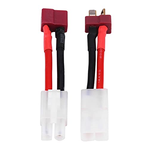 RC Ferngesteuertes AUX EIN/Aus elektronisches, 2 Stück/Set T-Stecker Weiblich, T-Style-Deans-Stecker-Adapterkabel, 14 AWG-Draht, RC-Zubehör von Agatige