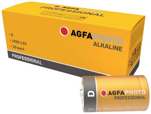 AgfaPhoto Professional LR20 Mono (D)-Batterie Alkali-Mangan 1.5V 10St. von Agfaphoto