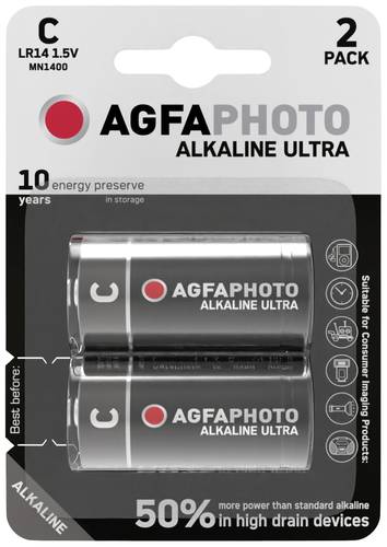 AgfaPhoto Ultra LR14 Baby (C)-Batterie Alkali-Mangan 1.5V 2St. von Agfaphoto