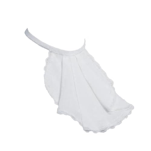 Agoky Unisex Jabot Elegante Fake Kragen Elegante Abnehmbare Halskragen Barock Halskrause Cosplay Karneval Fotografie Weiß One Size von Agoky