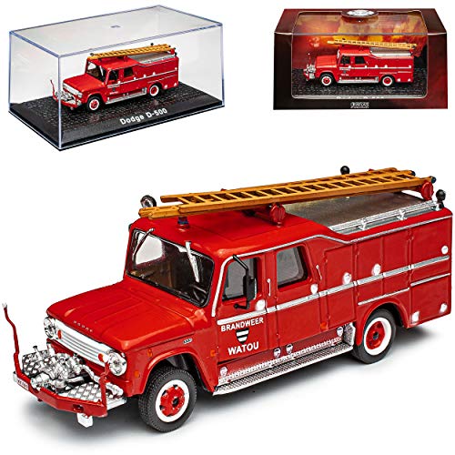 Agostini Dodge D-500 Feuerwehr Brandweer Watou Rot 1/72 Atlas Modell Auto von Agostini