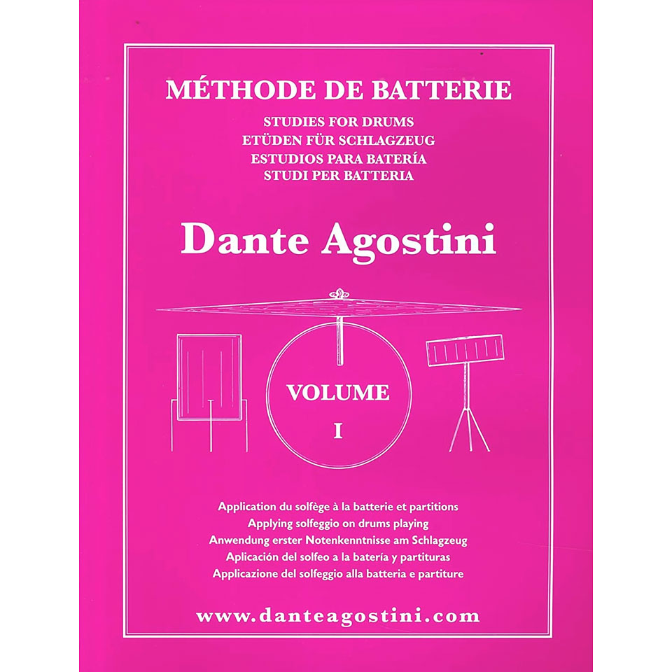 Dante Agostini Methode de Batterie Vol. 1 - Solfege Batterie Lehrbuch von Dante Agostini