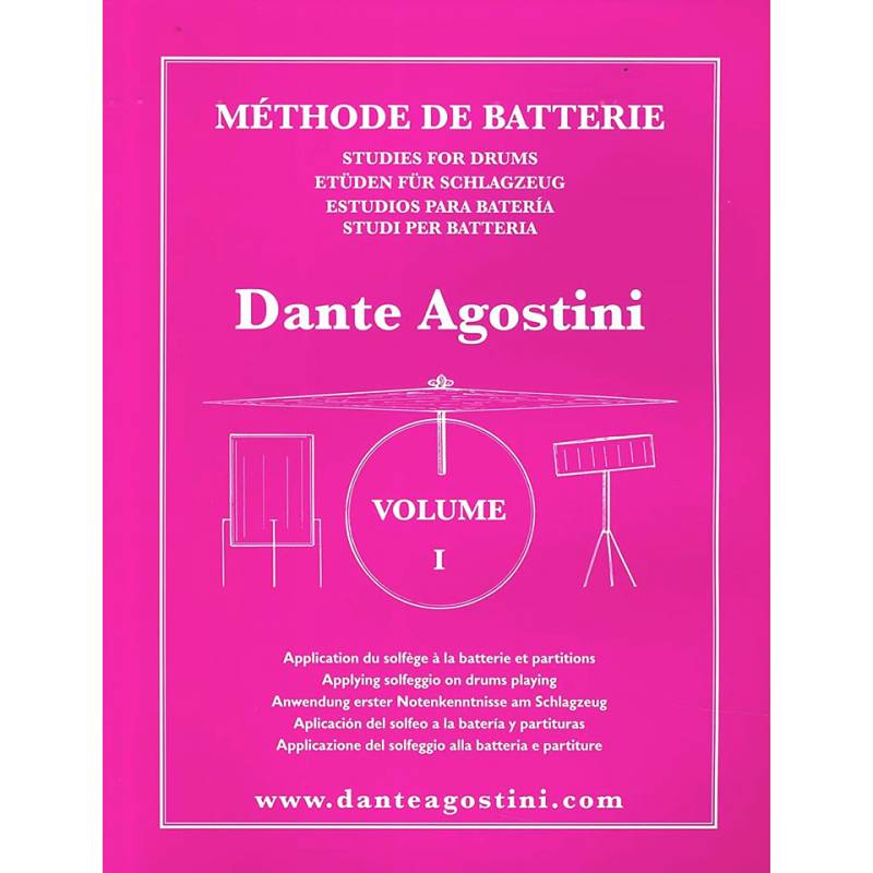 Dante Agostini Methode de Batterie Vol. 1 - Solfege Batterie Lehrbuch von Dante Agostini