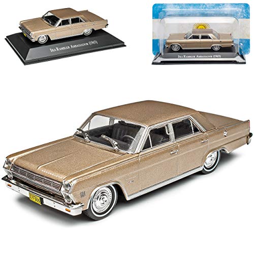 Ika Rambler Ambassador Limousine Grau 1965 mit Sockel 1/43 DeAgostini Modell Auto von binoa