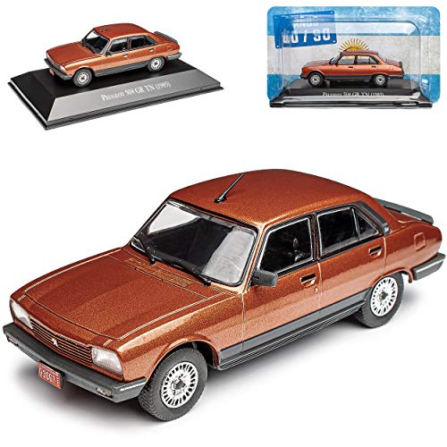 Peugeot 504 GR TN Limousine Braun 1968-2005 mit Sockel 1/43 DeAgostini Modell Auto von Agostini