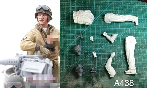 1/16 WWII Panzer Soldat Harz Modellbausatz Unbemalt und unmontiert Soldat Harz Modellbausatz (kein Panzer) //X9u8S4l von Ahowse