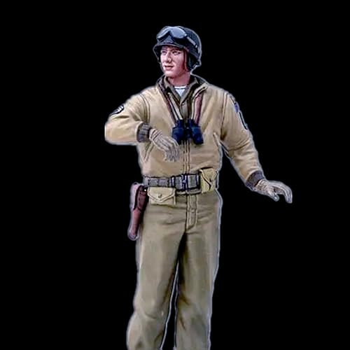 1/16 WWII US Tank Soldier Resin Soldier Model Kit Unbemalt und unmontiert Soldier Resin Model Kit (No Tank)//x3U5t2 von Ahowse