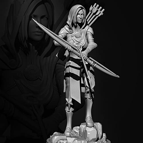 1/24 Ancient Fantasy Female Archer Warrior Resin Model Kit Unlackierter und nicht zusammengebauter Miniaturbausatz //Jv-847 Ahowse von Ahowse