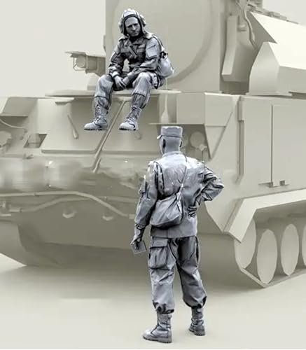 1/35 Russisches Kommando Soldat Resin Modellbausatz Unbemalter und unmontierter Soldat Resin Modellbausatz (2 Figuren, Keine Panzer) // x1U7A1 von Ahowse