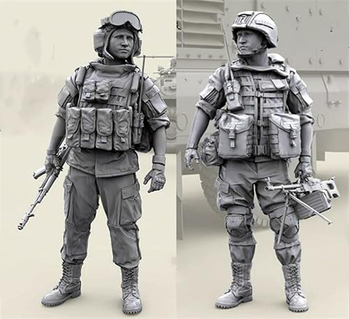 1/35 Ukrainisches Kommando Soldat Resin Soldier Model Kit Unbemalt und unmontiert Soldat Resin Model Kit（2 Personen ） //o1J7A1 von Ahowse