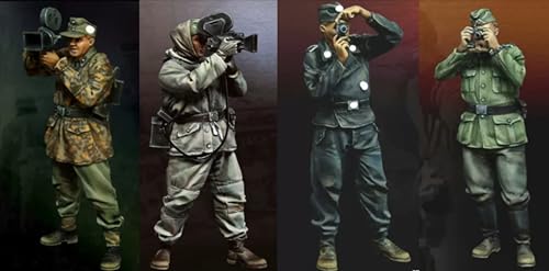 1/35 WWII German Soldier Resin Model Kit Unbemalte und unmontierte Resin Modellteile (4 Personen) //8D5w-31 von Ahowse