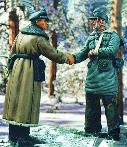 1/35 WWII German Soldier Resin Soldier Model Kit Unbemalt und unmontiert Soldier Resin Model Kit (2 Figuren) // x8U7A11 von Ahowse