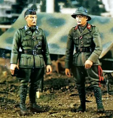 1/35 WWII Soldier Resin Soldier Model Kit Unbemalt und unmontiert Soldier Resin Model Kit (2 Figuren) // x4U7A3 von Ahowse