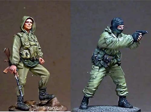 1/35 WWII Soldier Resin Soldier Model Kit Unbemalt und unmontiert Soldier Resin Model Kit (2 Figuren, ohne Szene) //o9J6A6 von Ahowse