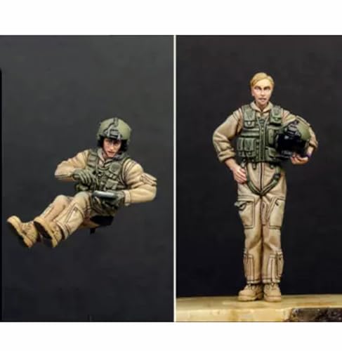 1/35 WWII US Soldier Resin Soldier Model Kit Unbemalt und unmontiert Soldier Resin Model Kit (2-Personen) // x6U7A8 von Ahowse