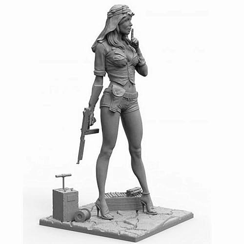 70mm WWII Weiblicher Soldat Resin Modellbausatz Unbemalt und unmontiert Soldat Resin Modellbausatz //x3U0t3 von Ahowse