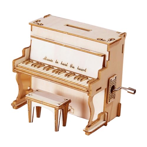 Ahuuen 3D Puzzles Für Erwachsene - Holz Klavier Spieldose Puzzle Bausatz | Handgefertigtes Geduldspiel Für Jugendliche Und Erwachsene Ahuuen 3D Puzzles Für Erwachsene - Holz Klavier Spieldose Puzzle Bausatz | Handgefertigtes Geduldspiel Für Jugendliche Und Erwachsene von Ahuuen