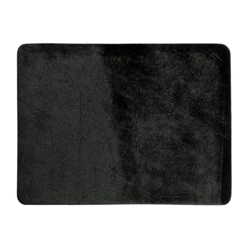 Ahuuen Card Game Pad Professional Flannel Poker Card Deck Mat Großes Poker Pad Close-up Magic Zubehör für Pokerliebhaber Zauberer (Schwarz) von Ahuuen