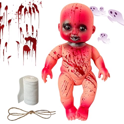 Ahuuen Gruselige Puppe – Blutige gruselige Puppen, Halloween-Dekoration, Hof-Ornamente, Heimdekoration mit Seil für Baum, Terrasse, Urlaub, Weihnachtsfeier, Spukhaus, drinnen und draußen Ahuuen Gruselige Puppe – Blutige gruselige Puppen, Halloween-Dekoration, Hof-Ornamente, Heimdekoration mit Seil für Baum, Terrasse, Urlaub, Weihnachtsfeier, Spukhaus, drinnen und draußen von Ahuuen