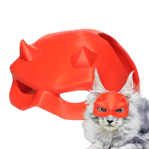 Ahuuen Katzen-Gesichtsmaske für Cosplay, Haustier-Katzen-Halbgesichtsmaske | Kreative Haustier-Kätzchen-Halbgesichtsabdeckung für Rollenspiele - Haustier-Kopfbedeckung, Gesichtsmaske für Weihnachten, von Ahuuen