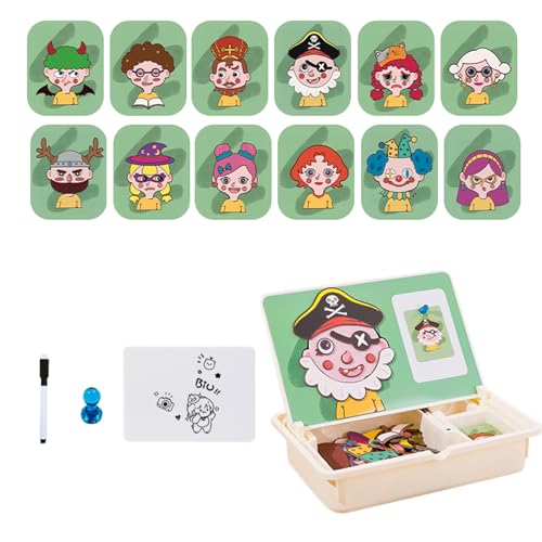 Ahuuen Magnetisches Spielzeug,Zuordnungsspiel Lernspielzeug - Kreative Reisespiele Mit Tragecase Für Kinder Ab 3 Mädchen Zuhause Kindergarten Spiel Ahuuen Magnetisches Spielzeug,Zuordnungsspiel Lernspielzeug - Kreative Reisespiele Mit Tragecase Für Kinder Ab 3 Mädchen Zuhause Kindergarten Spiel von Ahuuen