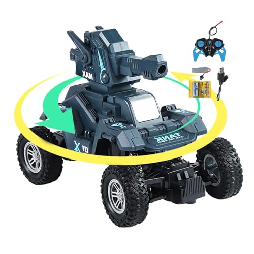 Ahuuen RC Drift Car, ferngesteuertes Auto | Fernbedienungsspielzeug mit Lichtmusik,RC-Panzer-Set, Outdoor-Spielzeug, Kinder-Geländefahrzeuge für Schmutz, Kies, Gras, Eltern, Kinder, Mädchen 4–12, von Ahuuen