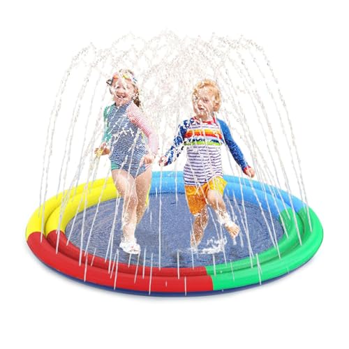 Ahuuen Splash Pad - Outdoor Wasserspielmatte Für Kinder,rutschfeste Wasserspielmatte Für Garten Camping Rasen Terrasse Hinterhof Spiele Ahuuen Splash Pad - Outdoor Wasserspielmatte Für Kinder,rutschfeste Wasserspielmatte Für Garten Camping Rasen Terrasse Hinterhof Spiele von Ahuuen