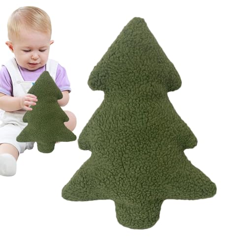 Ahuuen Weihnachtskissen | Weihnachtsbaum Form Kissen | Weihnachtsbaumförmiges Kissen | Weihnachtsbaum-Wurfkissen | Weihnachten Kissen Baum Für Wohnzimmer, Couch, Zuhause 30 * 21cm von Ahuuen