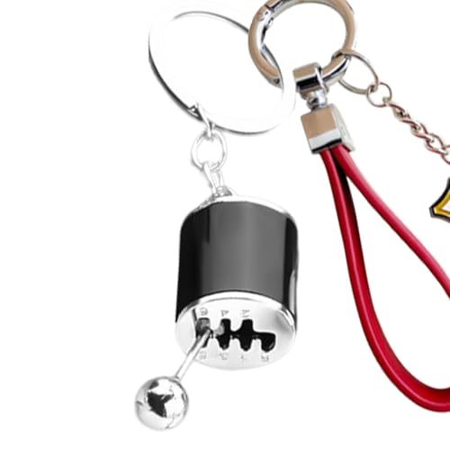 Ahuuen Zahnradschaltschlüsselkaint, Autosschaltschlüsselung | Metal Getriebeschieber -Schlüsselbilder,Creative 6 -Speed ​​-Getriebe -Hebelschlüsselung, Key FOB -Schlüsselschainszubehör von Ahuuen