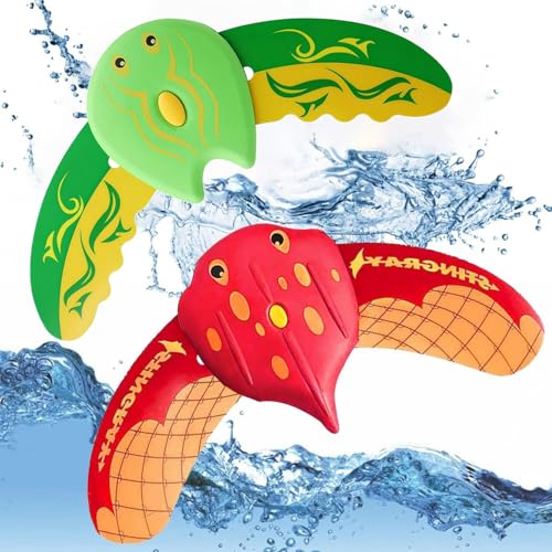 AiDeHuaKeJi 2 Stück Wasserspielzeug Kinder, Pool Spielzeug Kinder, Schwimmbad Tauchspielzeug, Unterwasser Glider, Pool Zubehör Spaß, Sommer Poolparty Geschenk für Jungen und Mädchen AiDeHuaKeJi 2 Stück Wasserspielzeug Kinder, Pool Spielzeug Kinder, Schwimmbad Tauchspielzeug, Unterwasser Glider, Pool Zubehör Spaß, Sommer Poolparty Geschenk für Jungen und Mädchen von AiDeHuaKeJi