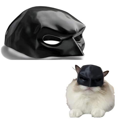 AiQiMinHao Katzenmaske, Halloween-Kostümmaske für Katzen Cats Cat Clothing fürCats 3D Funny Generic Mask Pet Costume für Halloween or Daily Fun von AiQiMinHao