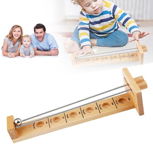 Balance-Ruten-Spiel, Catch The Moon-Spiel - Balancierspiel mit Mondkugeln aus Holz Ballrollen-Balancierspiel für Erwachsene，Familienspiel Zum Aufbau Von Geschicklichkeit Für Kinder Ab 3 Jahren von AiQiMinHao