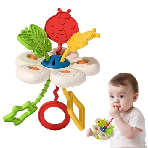 AiTuiTui Baby Sensorik Montessori Spielzeug ab 1 2 Jahr, Silikon Zugschnur Motorik Activity Pop Kinder Spielzeug, Kleinkind Autofahrt Reisespielzeug für 9 12 18 Monate Junge Mädchen Geschenke AiTuiTui Baby Sensorik Montessori Spielzeug ab 1 2 Jahr, Silikon Zugschnur Motorik Activity Pop Kinder Spielzeug, Kleinkind Autofahrt Reisespielzeug für 9 12 18 Monate Junge Mädchen Geschenke von AiTuiTui