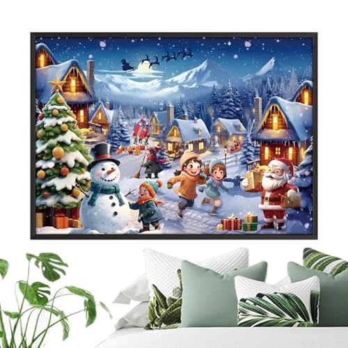 Aibyks Countdown-Kalender-Puzzle-Spielzeug,Countdown-Kalender-Puzzle, Adventskalender-Puzzle für Weihnachten 2024, Familienspielabend, interaktives Eltern-Kind-Puzzle für Schlafzimmer, Klassenzimmer von Aibyks