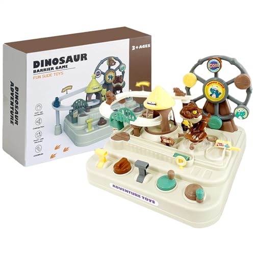 Aibyks Dinosaur -Rennstrecke für Kinder, Dinosaurier -Auto -Strecke | Süße Rennstrecke Playset,Pädagogik -Fahrzeug -Spielset für Mädchen im Alter von 3+, Cartoon -Versammlung Spielzeug von Aibyks