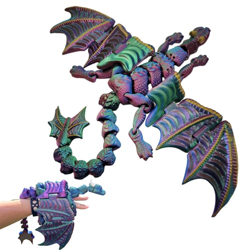 Aibyks Drachenhandpuppe, Drachenfingerpuppe | Tiere Handpuppenspielzeug - 3D-Druck Tierpuppen Geschichtenerzählpuppen Niedliche Handpuppen Fingerpuppe für Mädchen von Aibyks