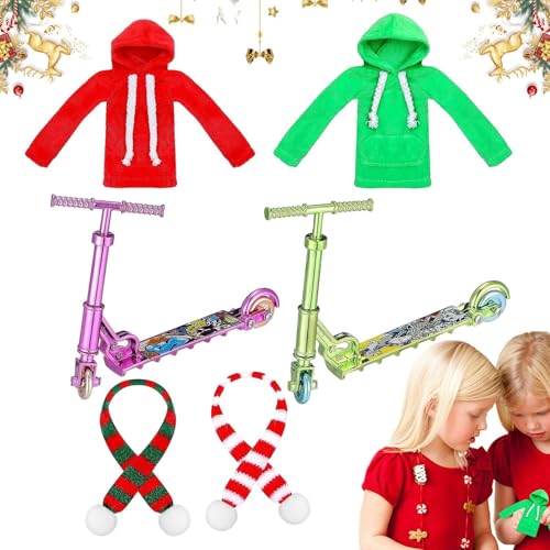 Aibyks Elfenpuppe Neuheit Elfenzubehör - Weihnachtspuppen-Outfits - Weiches wiederverwendbares Weihnachtspuppenkostüm für , Kinder, Mädchen, Geburtstagsgeschenk von Aibyks