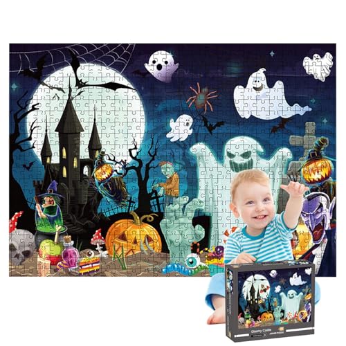 Aibyks Halloween-Puzzles,Totenkopf-Geister-Puzzle - 1000 Teile Halloween-Puzzle,Helle Farben, lebendiges Halloween-Spielzeug für Halloween, Neujahr, Weihnachten, Ostern von Aibyks