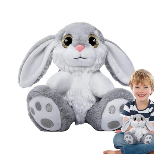 Aibyks Kaninchen-Stofftier, Stofftier,Gefüllte Hasen, die Kissen umarmen | Ostern-Stoffhase mit Schlappohr-Plüschkaninchen, Gute-Nacht-Freund-Plüschtier für Mädchen, Kinder von Aibyks