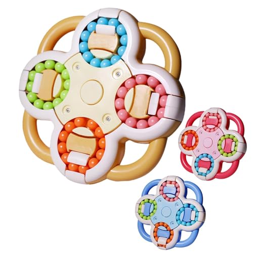 Aibyks Magic Bean Puzzle Spielzeug, Magic Bean Cube Spinner - Rotierende Zappelspielzeugmagie -Bohnen -Fingerwürfel | Hirnteaser Stressabbau sensorisches Spiel zum Geburtstag & Reisen von Aibyks