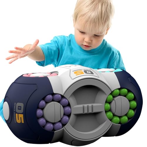 Aibyks Magische Bohnen für Kinder, rotierender Zauberbohnenwürfel - Fidget Hand Sensorisches Spielzeug,Lern- und Bildungsspielzeug, magischer Bohnenwürfel-Spinner, Perlen-Puzzle-Lernspielzeug, von Aibyks