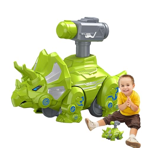 Aibyks Press and Go Dinosaurierspielzeug, Spielzeugfahrzeug für Kinder - Dinosaurier-Press-and-Go-Spielzeug | Tragbares, batterieloses Autospielzeug, niedliches Tierspielzeug für Zuhause, draußen, von Aibyks