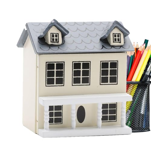 Aibyks Princess Villa Puppenhaus, Holzpuppenhäuser für Mädchen - Puppenhaus-Bastelset -Kits | Holz- -Hausbausatz, Villa-Gebäude, Miniaturhausmodelle, Villa, kleines Haus, Miniatur-Puppenhaus, von Aibyks