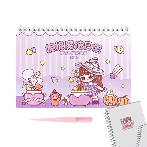 Aibyks Prinzessin-Aufkleber, Cartoon-Mädchen-Aufkleber - Mädchen-Prinzessin-Aufkleber für Scrapbook,Scrapbook-Cartoon-Aufkleber-Set für Handyhülle, Laptop, Scrapbook, Wandkunst von Aibyks