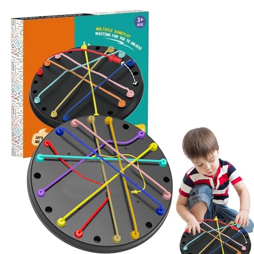 Aibyks Rope Knots -Spiel, Rope Challenge Game, Twisted Rope Challenge Puzzle für Logiktraining, Gehirnentwicklung, Eltern-Kind-Tabletop-Bildungsspielzeug für Reisen, Familiennächte von Aibyks