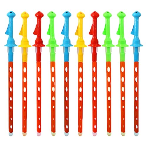 Aibyks Seifenblasen-Stick, großes Seifenblasen-Zauberstab-Set, 10 Stück Seifenblasen-Sticks, Seifenblasenspielzeug, Cartoon-Sommerspielzeug, 46 cm, Partygeschenke für Kinder, Jungen und Mädchen, Spaß von Aibyks