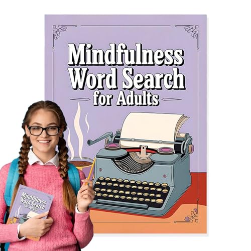 Aibyks Wortsuche Puzzle -Bücher für Erwachsene, Wortsuche Bücher - Entspannende Spiele für Stressabbau,WordSearch -Puzzle -Bücher für Erwachsene, Senioren Brain Stimulation Print Words von Aibyks