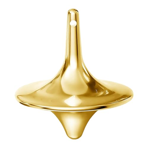 Metal Spinner Top Toys - Kleines Metallspinngyro | Präzisionsmetall Rotierende Fingerspitzen Desktop Gyro Spielzeuge | Lustiger Metal Desktop Kreiselspielzeug Für Kinder Erwachsene Stressabbau (Gold) von Aibyks