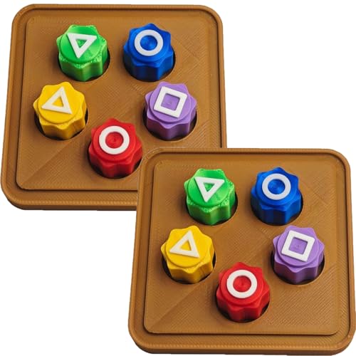 Aicerous 2 Stuck Gonggi Korean Game, Traditional Koreanisches Spielspiel Gonggi, Gonggi Jack Stein-Kieselstein-Set, Gonggi Jack Stone Catching Game Set (A) von Aicerous